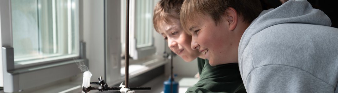 Children in the school gymnasium