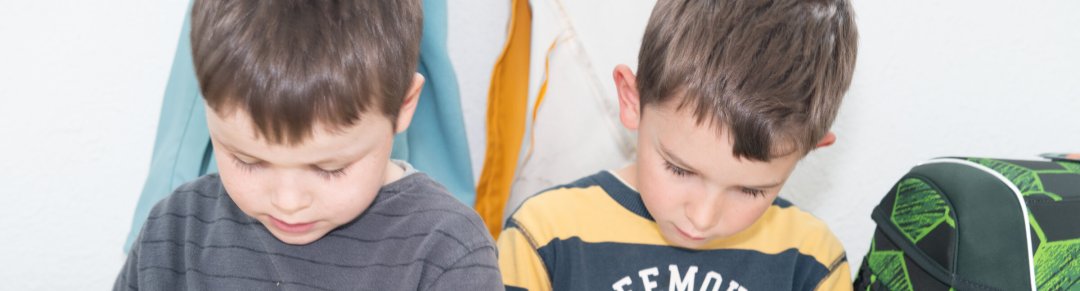 Children in the school gymnasium