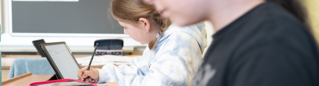 Children in the school gymnasium