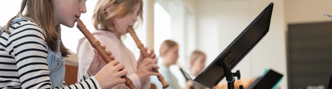 Children in the school gymnasium
