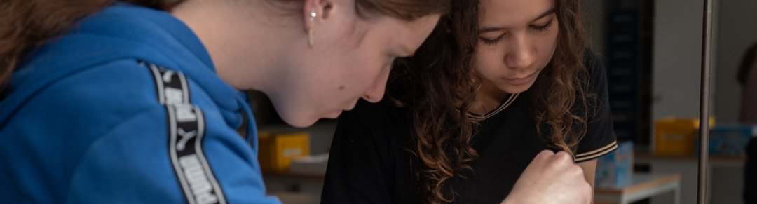 Children in the school gymnasium