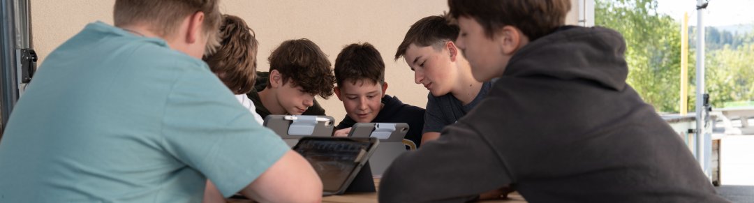 Children in the school gymnasium